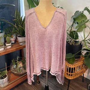 Long sleeve free people tunic